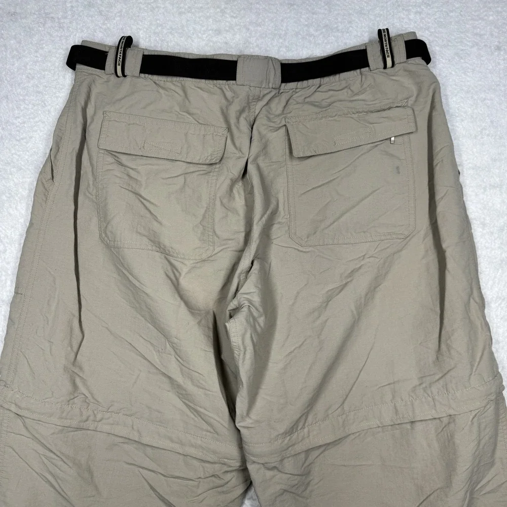 Vintage The North Face Cargo Pants Convertible Shorts 90s Beige‎ Men's Size XL